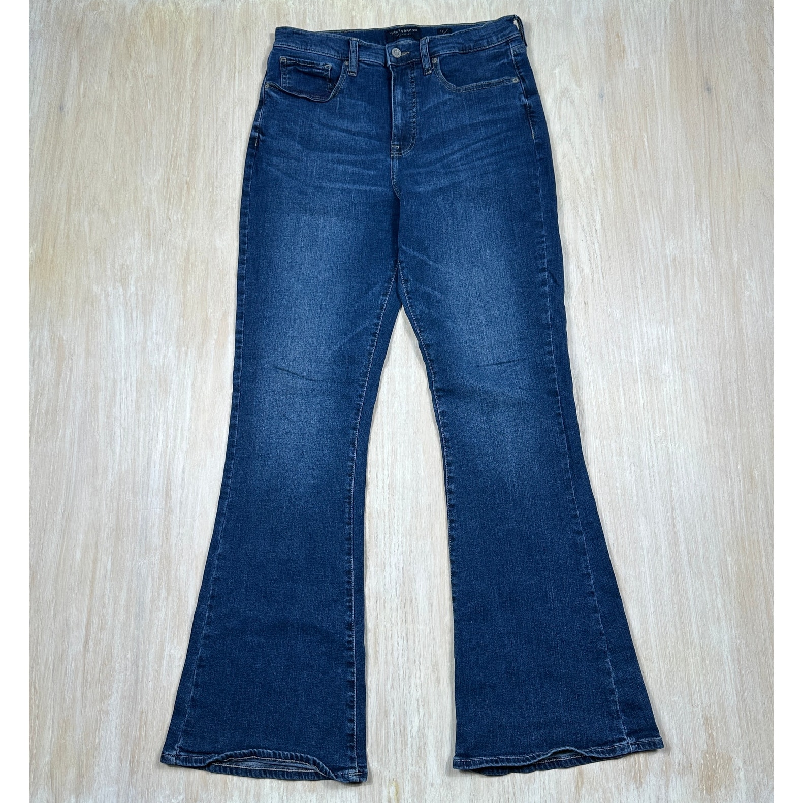 Lucky Brand Stevie High Rise Stretch Denim Retro Y2k Festival Flare Jeans 10